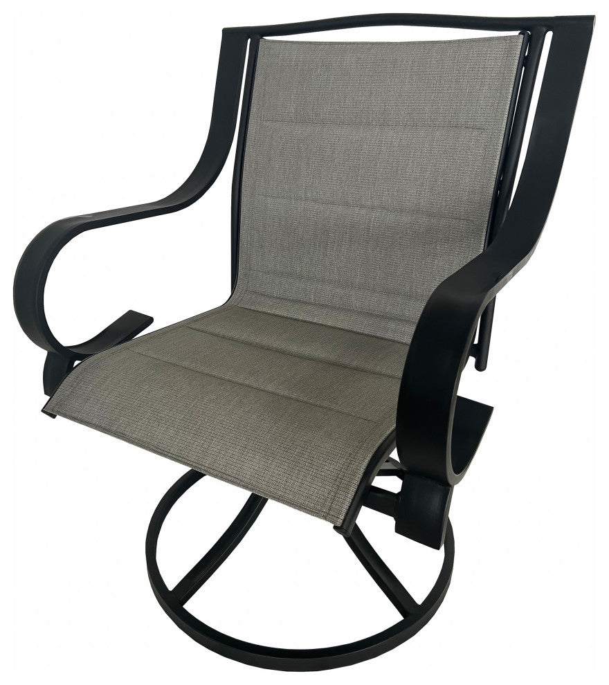 Deko Living 4 - Seating Outdoor Dining Table and Swivel Chairs Set