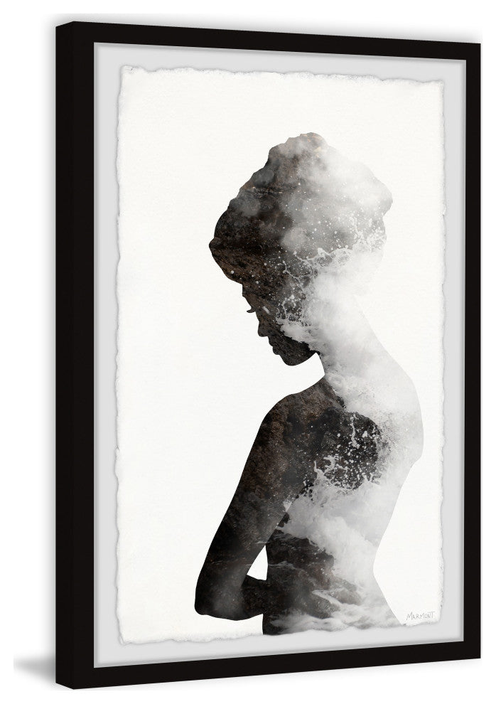 "The Silent Waves" Framed Painting Print, 24x36
