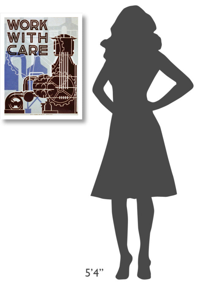 "Work with care" Digital Paper Print by Nathan Sherman, 20"x26"