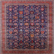 Ahgly Company Indoor Square Mid-Century Modern Area Rugs, 4' Square