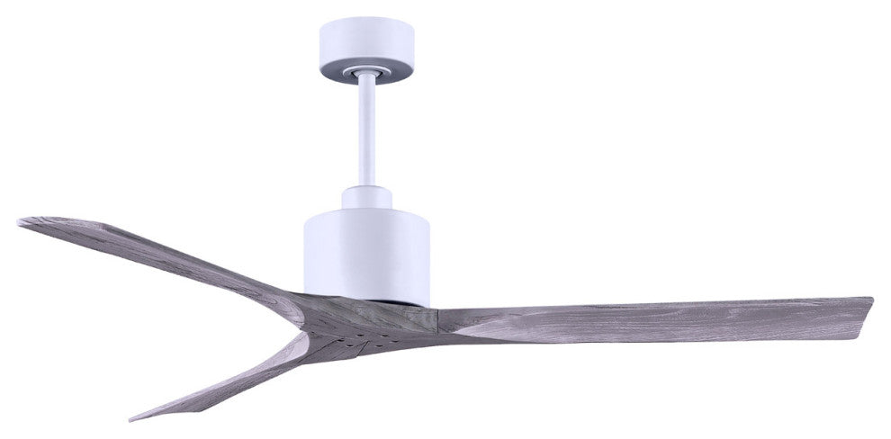 Matthews Fan, Nan Ceiling Fan, Matte White, 60", Barn Wood