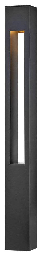 Hinkley Atlantis Square Large Bollard, Satin Black