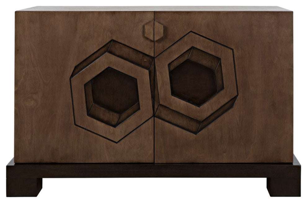 CFC Furniture - Bryony Cabinet, Walnut Base/Birch Plywood Veneer - GB010