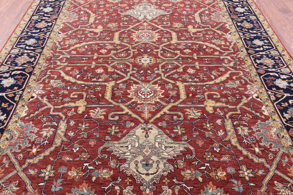 Persian Fine Serapi Handmade Rug 7' 11" X 10' 1" - Q16034