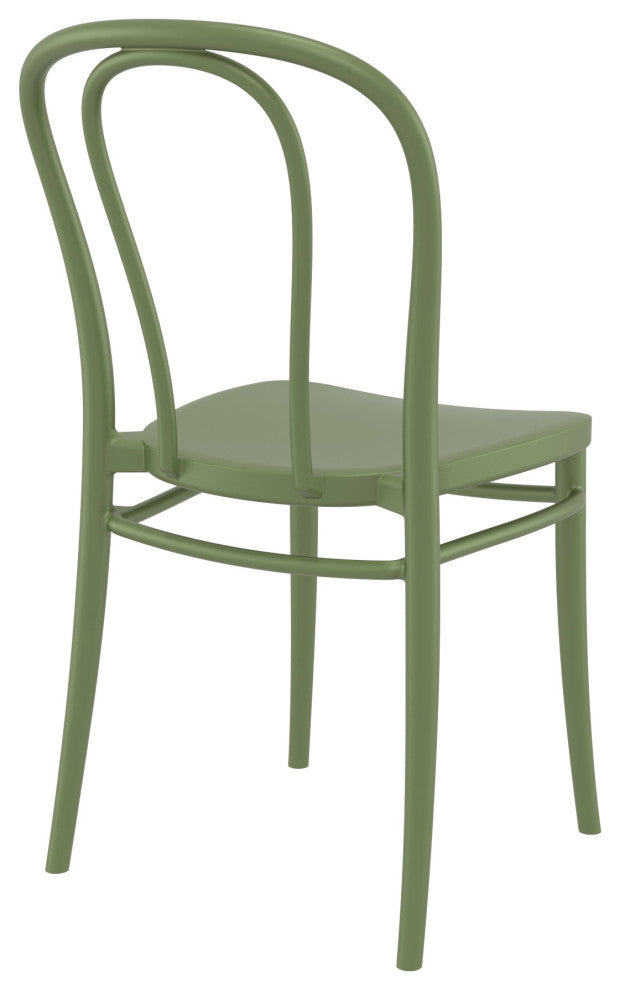 Victor Resin Outdoor Chair Olive Green, Set of 2