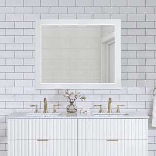 Monad Mirror, White, 44" Wide