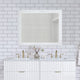 Monad Mirror, White, 44" Wide