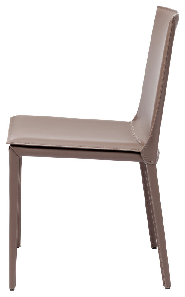 Nuevo Living Palma Dining Chair, Mink Leather