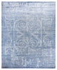Modern, One-of-a-Kind Hand-Knotted Area Rug - Blue, 8' 1" x 10' 1"