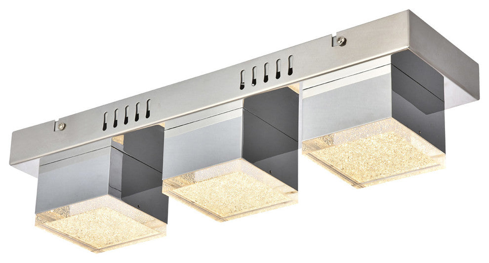 Elegant Lighting 5100F3C Maria Theresa 3-Light Flush Mount
