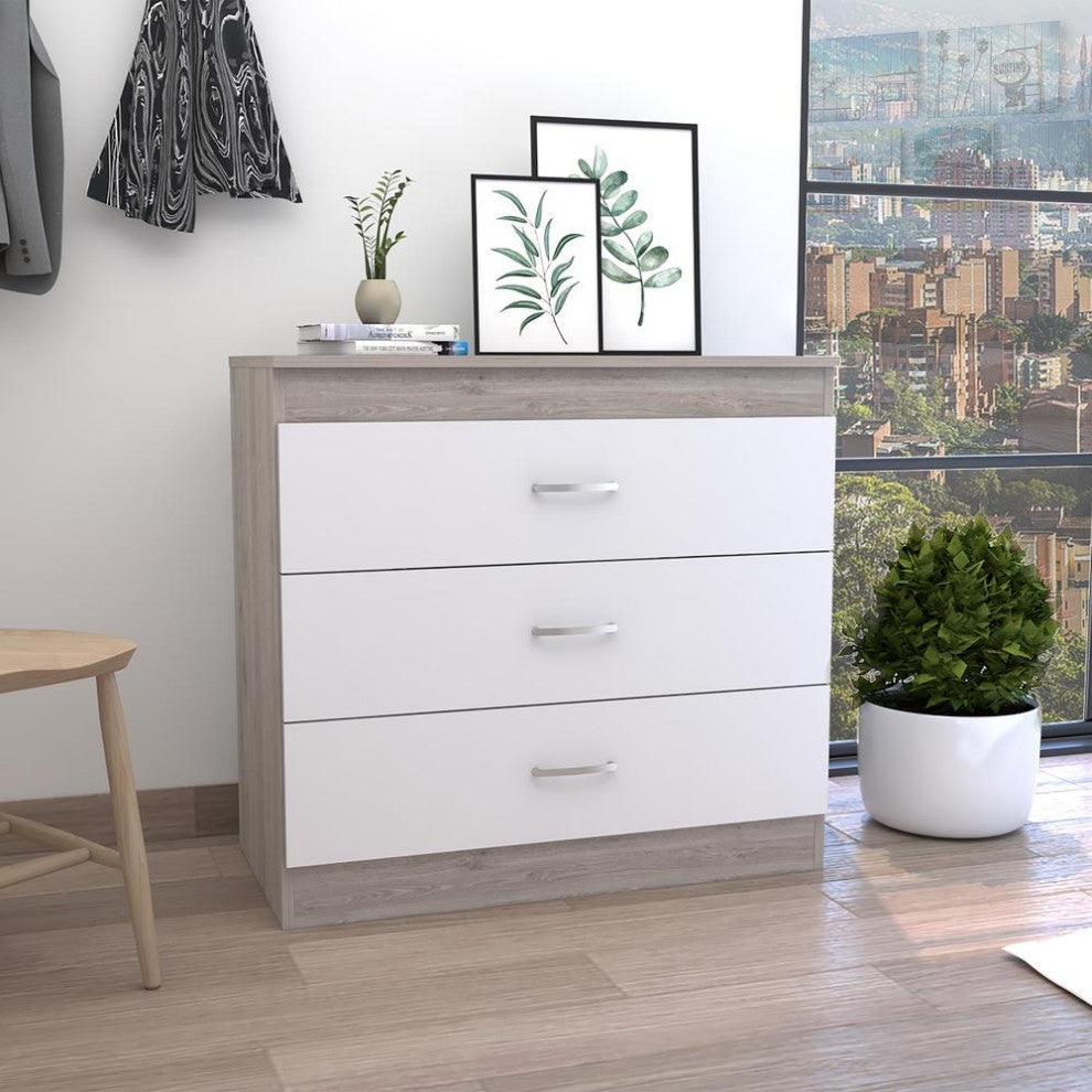 DEPOT E-SHOP Zurich Three Drawers Dresser