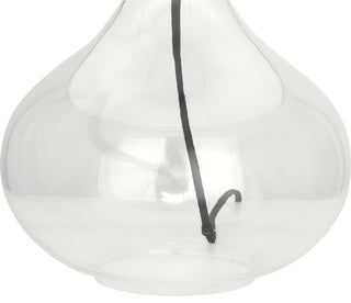 Robert Abbey June Organza AL June 24" Table Lamp - Clear Glass / Black Organza