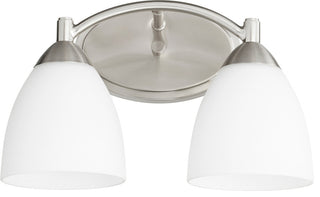 Quorum Lighting 5069-2-65 Barkley Transitional Vanity Light, Satin Nickel