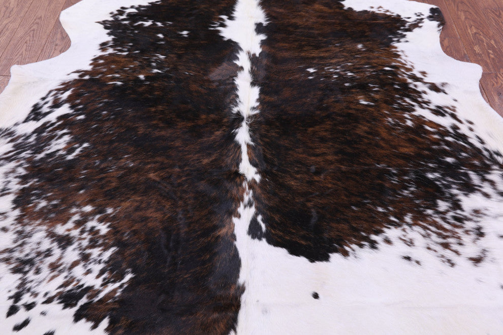 Organic Natural Hair-On Cowhide Area Rug 7' 0" X 6' 0" C1672