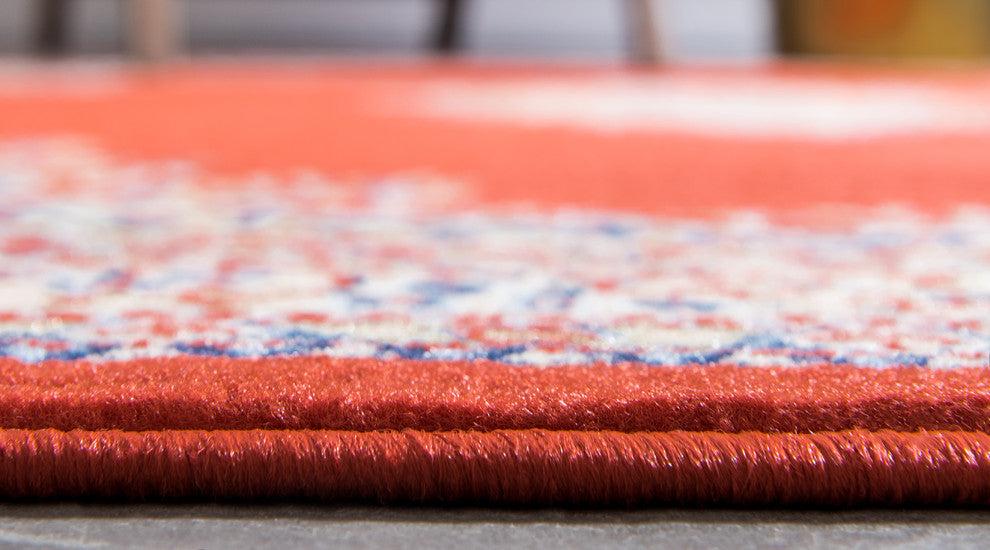 Unique Loom Terracotta Washington Reza 5' 0 x 8' 0 Area Rug