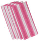 Sea Lines, Stripe Print Napkin, Set of 4, Pink