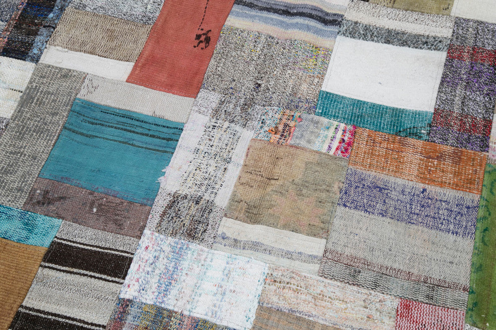 Rug N Carpet - Handmade Oriental 5' 7'' x 7' 10'' Vintage Patchwork Kilim Rug