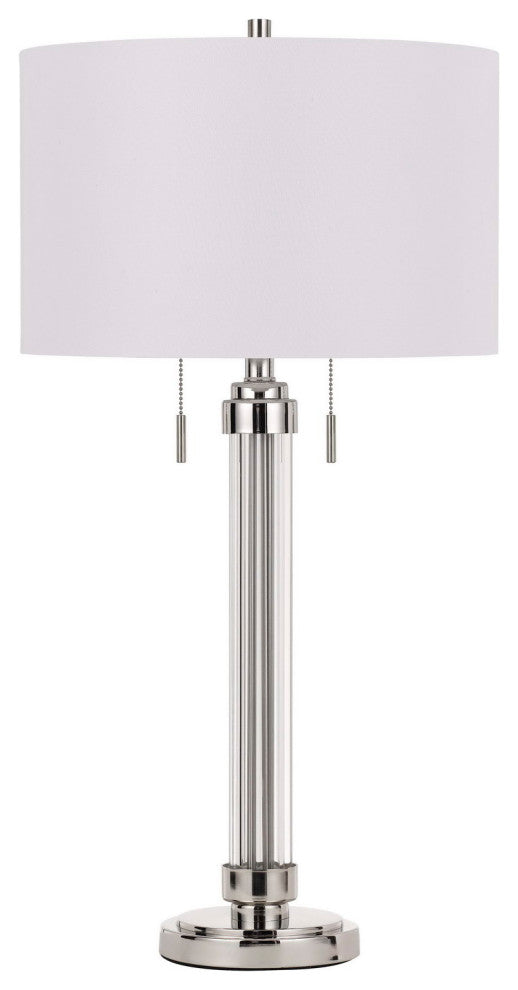 Metal and Acrylic Tube Lamp With Shade