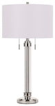 Metal and Acrylic Tube Lamp With Shade