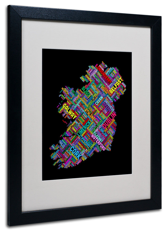 'Ireland V' Matted Framed Canvas Art by Michael Tompsett