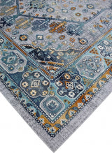 Noori Rug High-low Harriette Silver/Blue Rug
