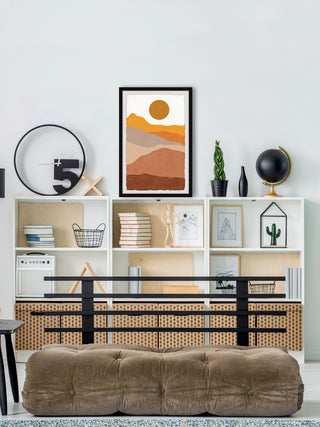 "Mountains Are Warming" Framed Painting Print, 8x12