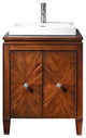 Avanity Brentwood 25" Vanity, New Walnut Finish With Semi-Recessed Sink
