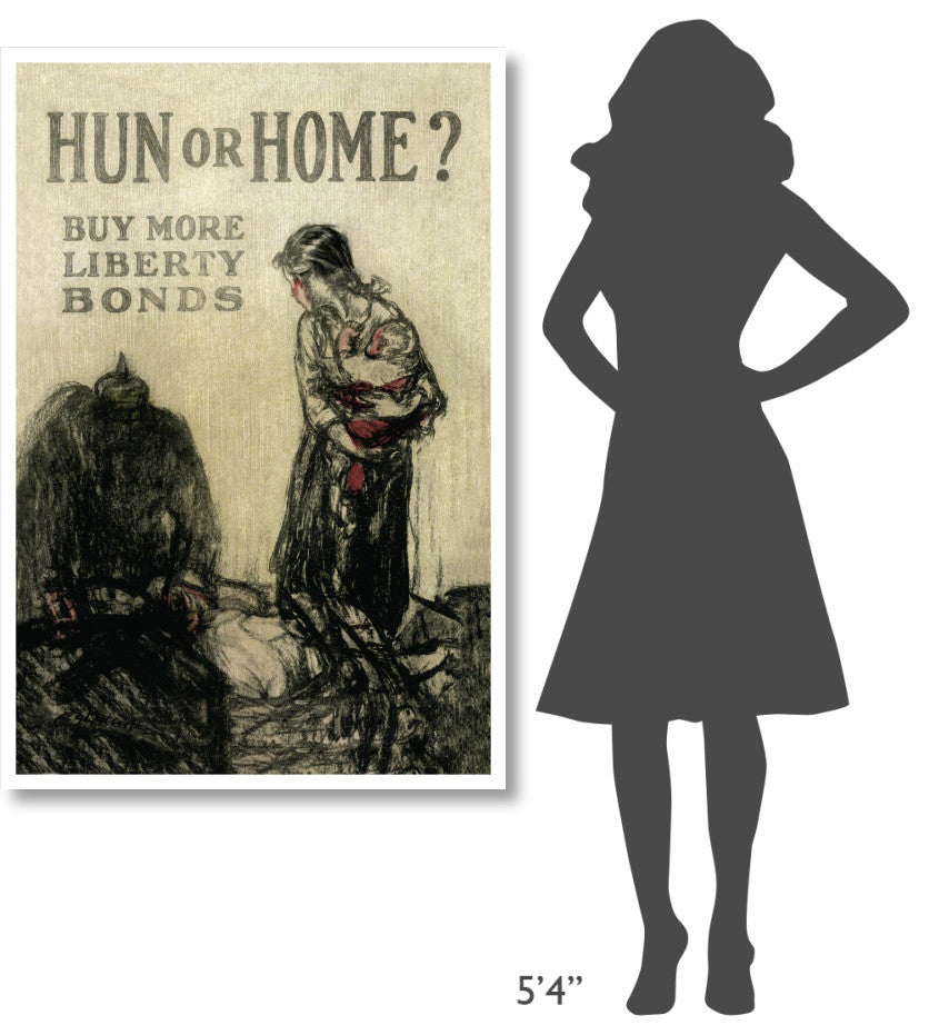 "WWI: Hun or Home?" Digital Paper Print, 34"x50"