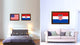 Croatia Country Flag Canvas Print, 21"x30"