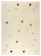 Hand Knotted White Wool Area Rug