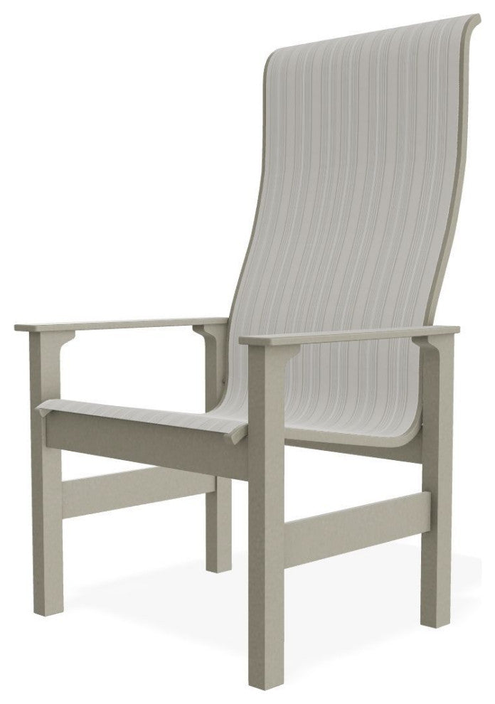 Leeward Sling Outdoor Supreme Armchair, Harbor/Storm