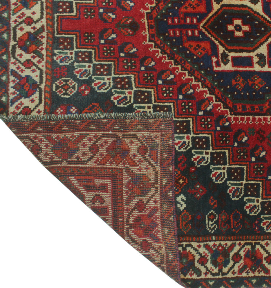 Vintage Distressed Nan Red Rug