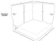 Covers for High-Back Corner Chair Cushions 6 inches thick