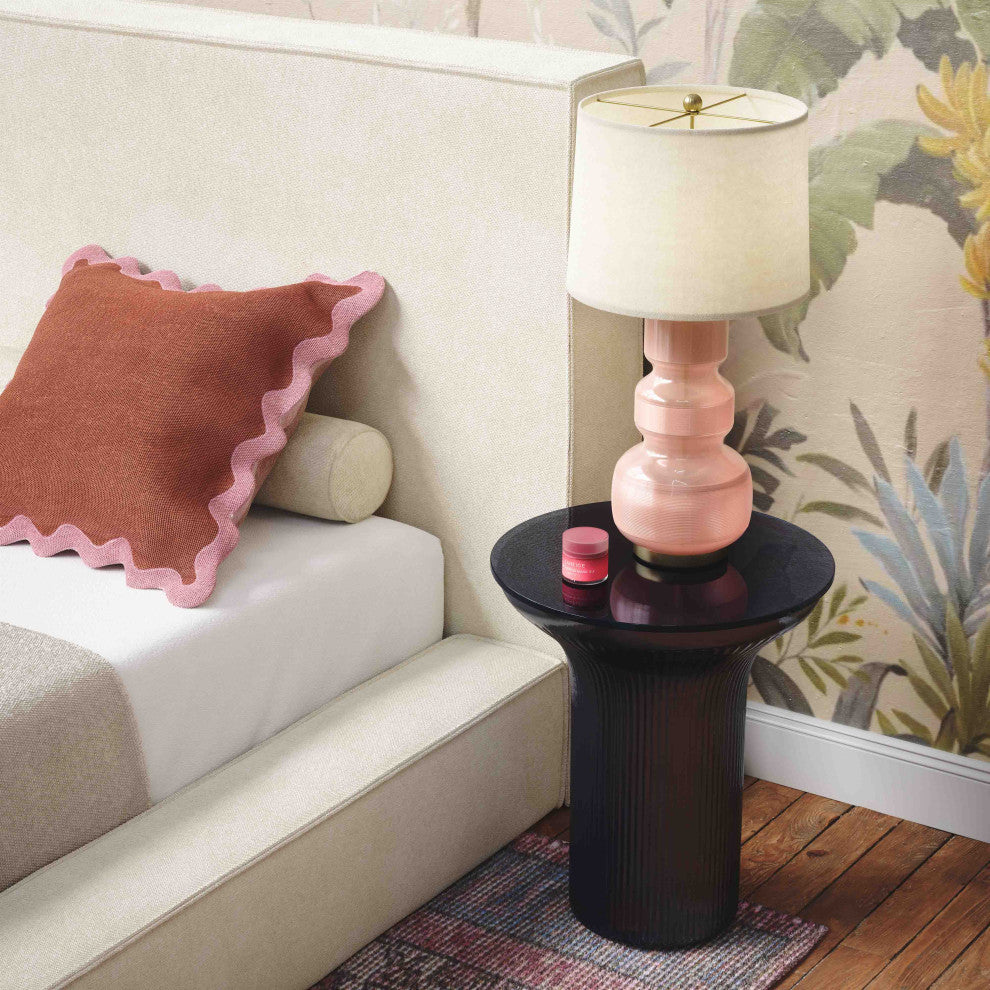 Cassandra Flared Side Table, Blue