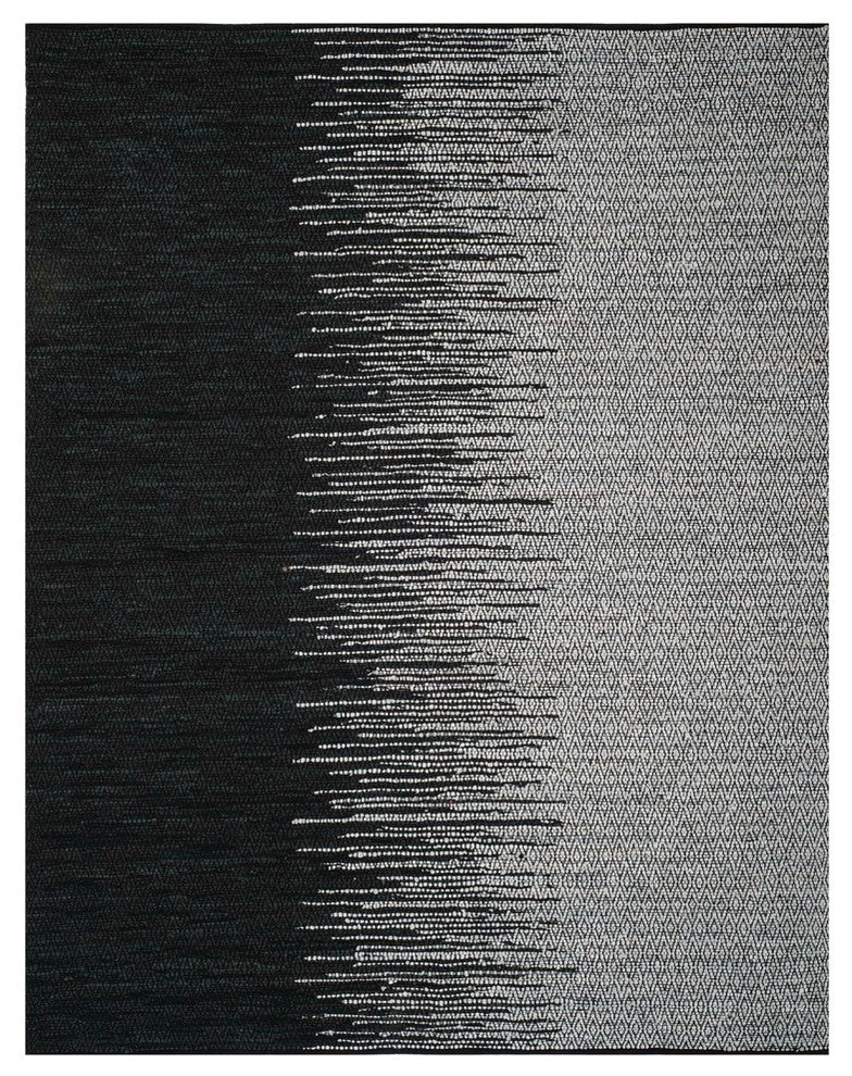 Safavieh Vintage Leather Collection, VTL388 Rug, Light Grey/Black, 8'x10'