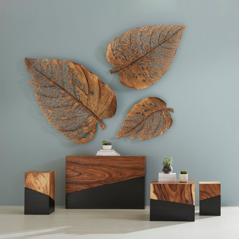 Birch Leaf Wall Art, Copper, Large