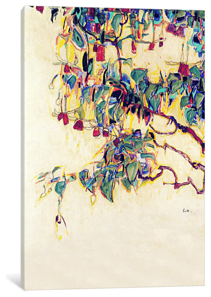 "Sun Tree" Wrapped Canvas Art Print, 18x12x1.5