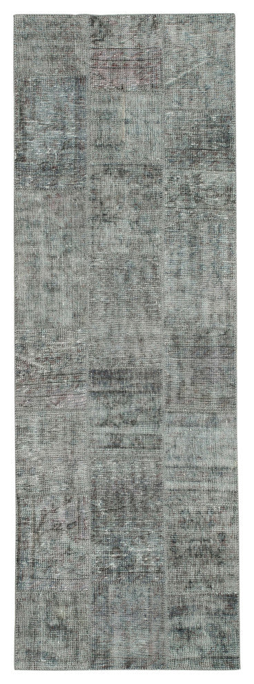 Rug N Carpet - Handmade Oriental 2' 9" x 8' 2" Boho Patchwork Runner Rug