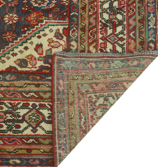 Fine Vintage Distressed Albertin Red/Ivory Rug, 6'8 x 9'10