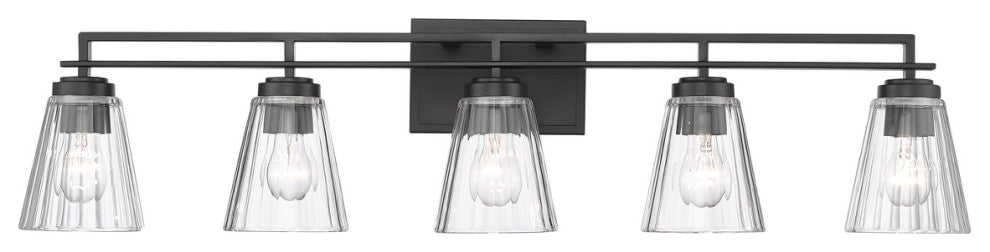Z-LITE 5-Light Vanity, Matte Black