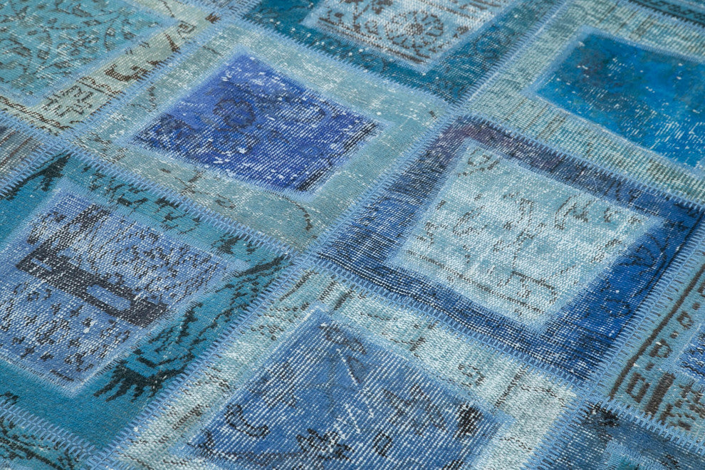 Rug N Carpet - Handwoven Oriental 5' 3" x 7' 10" Antique Patchwork Area Rug
