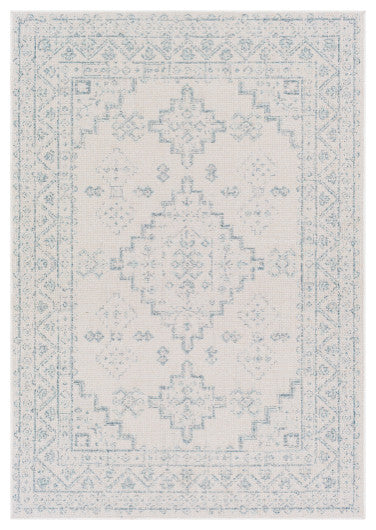 Surya Veranda VRD-2311 6'7"x9' Rug, Dark Blue/Ivory/Taupe