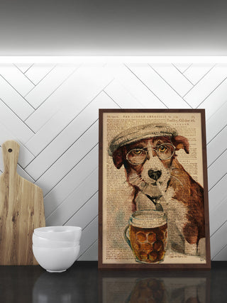 "French Dude II" Framed Painting Print, 12"x18"