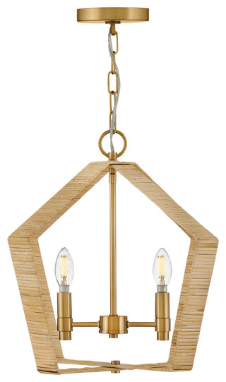 Lark Sammi Large Pendant, Lacquered Brass