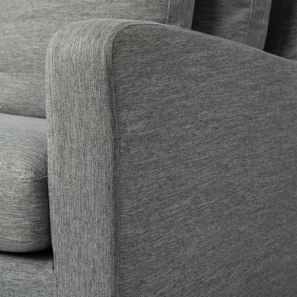 Denly II 92" Casterock Gray Slipcover 3-Seater Sofa
