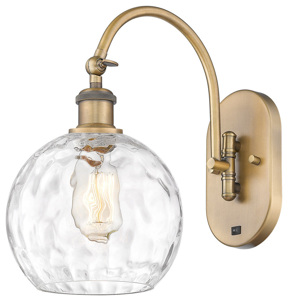 Innovations 518-1W-BB-G1215-8 1-Light Sconce, Brushed Brass