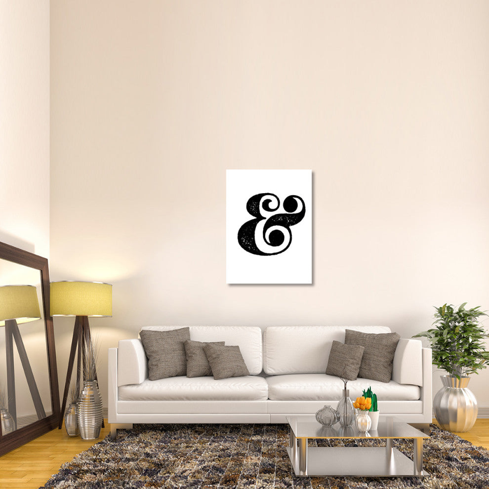 "Ampersand Poster White" Fine Art Print