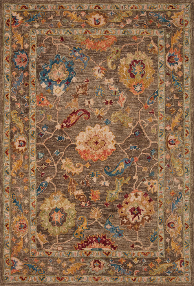Loloi Padma Charcoal / Multi 2'-0" x 5'-0" Area Rug