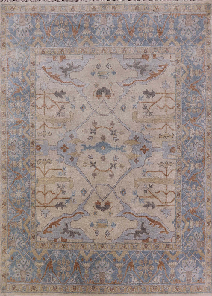 Ahgly Company Indoor Rectangle Mid-Century Modern Area Rugs, 7' x 9'