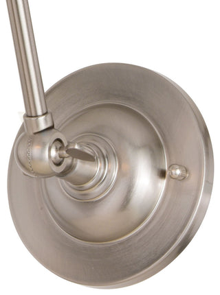 Alexis 6" Adjustable Wall Light Satin Nickel and Matte White